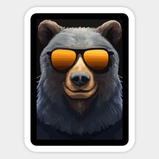 Bear with Sunglasses Sticker